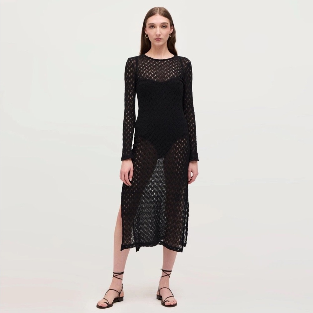 Hill house black crochet dress or coverup